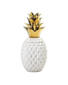 13 GOLD TOPPED PINEAPPLE JAR